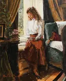 Rowland Davidson, Reading by the Window