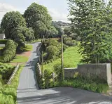Eugene Conway, Country Road, Co. Kilkenny, oil on canvas