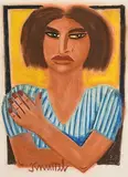Graham Knuttel, The Mistress, pastel on paper