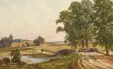 Taking a Break by John Faulkner, watercolour, offered Nov 2019