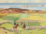 Robert Taylor Carson, Tete a Tete, Co. Donegal, oil on canvas