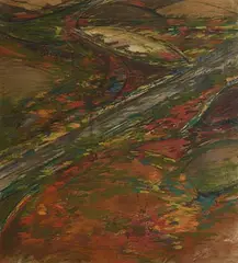 Clement McAleer, Landscape, mixed media on paper