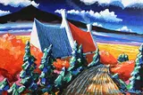 Eóin O'Connor, The Homestead, oil on canvas