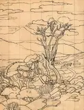 Mainie Jellet, Landscape, pen and ink