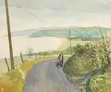 James MacIntyre, Above Cushendun, 1987, watercolour