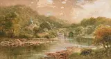 In the Vale of Avoca, Co. Wicklow by Alexander Williams, watercolour, sold Nov 2019