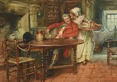 Arthur David McCormick, After the Hunt, watercolour