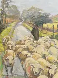 Lesley Fennell, The Sheep, 1990, oil on canvas