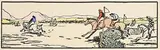 Over the Last by Jack Butler Yeats, hand coloured cuala press print, sold Nov 2019