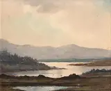 Douglas Alexander, Loch Scene, Connemara, watercolour