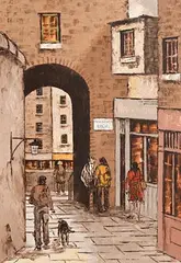Merchants Arch by Tom Cullen, 1994, oil on canvas, sold Nov 2019