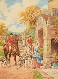 V.S. Garton, The Village Inn, watercolour