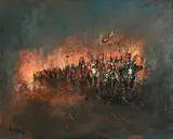 Ben Maile, The Night Raiders, oil on canvas