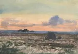 Sunset Connemara by Percy French, watercolour, sold Oct 2019