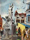 Kingston Market (1970's) by Sherree Valentine Daines British, oil on board, offered Oct 2019