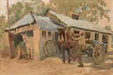 Lilian Lucy Davidson, The Forge, watercolour