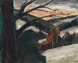 Peter Collis, Landscape in Wicklow, oil on canvas laid on board