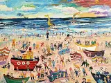 Cornwall by Simeon Stafford, oil on canvas, sold Oct 2019