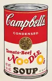 Andy Warhol American, Tomato-Beef Noodle O´s, from Campbell's Soup II, 1969 (F. & S. II.61), screenprint in colours on smooth wove paper - one of 26 artist's proofs numbered A-Z aside from the edition of 250. Printed by Salvatore Silkscreen Co., Inc., New York. Published by Factory Editions, New York.