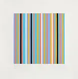 Bridget Riley British, Serpentine Study 3, Group A, 1999, gouache