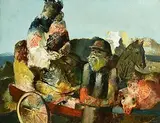 Daniel O'Neill, Country Cart, oil on board