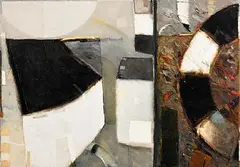 John Shinnors, Loop Head - Still Morning, Windy Evening, oil on canvas - diptych