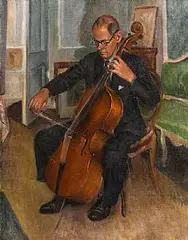 William John Leech, Home Practice: Michael O'Neill of the Dublin Chamber Orchestra, c.1910, oil on canvas