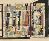 Colin Middleton, Three Figures, 1966, watercolour on paper