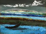 Daniel O'Neill, The Lonesome Curragh, Donegal, oil on board