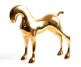 Stephen Lawlor, Horse Figure, polished bronze - number 2 from an edition of 9