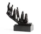 Emigrants by John Behan, bronze on granite base from an edition of 9, sold Oct 2019