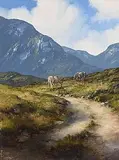 Eileen Meagher, Ponies at Maam Valley, Connemara, 2007, oil on canvas