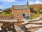 James MacIntyre, Fisherman's Cottage, oil on board