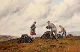 Everyone Helps at the Turf by Charles McAuley, 1983, oil on canvas, offered Oct 2019
