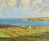 Robert Taylor Carson, Tra na Rossan Bay, Atlantic Bay, Co Donegal, oil on canvas