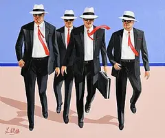 Ken O'Neill, Risky Business, oil on canvas