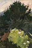Margaret Clarke, Trees and Elder Trees, oil on canvas