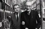 Francis Bacon with William Burroughs, London by John Minihan, 1989, silver gelatin print - artist's proof number 6 from an edition of 6, sold Oct 2019