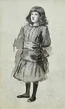 Young Lady by John Butler Yeats, watercolour, sold Oct 2019