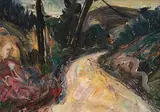 Peter Collis, Wicklow Landscape, oil on board