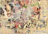 John Kingerlee, Gusty Spring Day, 2016, oil & mixed media on paper