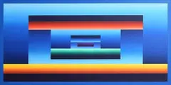 Tubular Progression by Francis Tansey, 2002, acrylic on canvas, offered Sep 2019