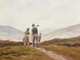 Home from the Bog by Charles McAuley, oil on canvas, offered Sep 2019