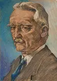 Harry Kernoff, Portrait of Seamus O'Sullivan, 1940, pastel