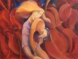 Margaret Egan, Scorched Fiddles, oil on canvas