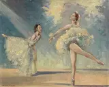 Ballet Study by Maurice Canning Wilks, 1963, oil on canvas board, offered Sep 2019