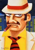 Private Eye by Graham Knuttel, oil on canvas, offered Sep 2019