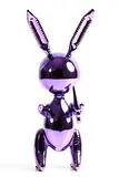 Jeff Koons, Purple Rabbit, zinc alloy - number 211 from an edition of 500