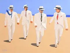 Ken O'Neill, The Gangsters, oil on canvas