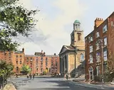 St. Stephen's Church, Dublin by Colin Gibson, oil on board, sold Sep 2019